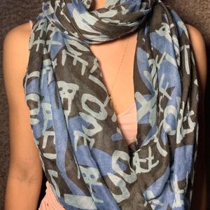 Peace and love scarf
